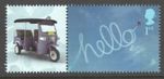 Great Britain 2009 single Greetings stamp from the sheet with Tuk Tuk Label