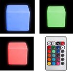 Large Light Up Square Cube LED 40cm - Relaxing Mood Lighting Furniture W/ Remote