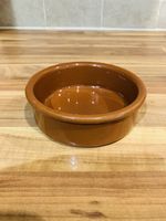 Small Glazed Ceramic Bowl 4” Desert Tapas Dish Terracotta Food Pet Cat Dog Clay