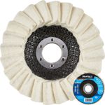 Flap Felt Disc Polishing Angle Grinder Buffing Wheel Metal 115mm 4 1/2" 19044