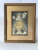 Religious Framed Devotional Picture Depicting The Infant Jesus Of Prague