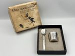 Falstaff Vintage Silver Plated Egg Cup Spoon Set Once Upon A Time in Box