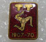 Isle of Man TT Motorcycle Racing 1907-1970 Enamel Pin Badge