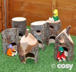 TROG TOWERS Natural Small World Play Set(6PK)