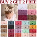 Baby Rabbit Headbands Elastic Bowknot Hair Band Girls Bow-knot Newborn Bows Kids