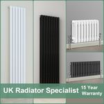 Designer Radiator Horizontal Vertical Oval Column Flat Panel Traditional Heating