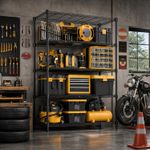MZG Storage Rack Tool Shelf Heavy Duty Shelves Garage Shelving Wire Shelves