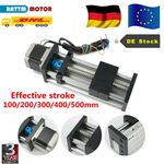 Double Slide Rail Actuator Motion Linear Guide Stage 100mm/200mm/300mm/400/500mm