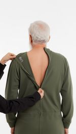 ComfortCure® Back-Zip Adaptive Jumpsuit Cotton Dementia Incontinence Care