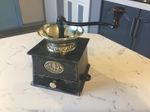 RARE ANTIQUE COFFEE GRINDER,No.2 KENRICK & SONS CAST IRON & BRASS CIRCA-1890.