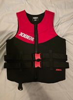 Jobe Neoprene Vest Men L Zipped 50N Foam Buoyancy Waterski Wakeboard