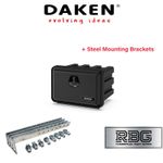 DAKEN Toolbox JUST 500 x 350 x 400 with 4x BRACKETS Truck Storage Box Tool Box