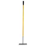 JCB 12 Teeth Garden Rake, 150cm x 30cm Head, Tubular Steel | JCBGR01
