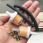 Fuel Petrol Inline Filter Hose Pipe Line Clips Universal For Mini Moto Dirt Bike