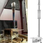 Camping Stove Pipe Stainless Steel Chimney Tube Tent Wood Stove High Quality