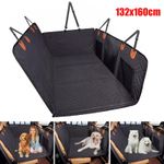 Hard Bottom Back Seat Extender Pet Car Seat Cover Hammock Dog Safety Protector