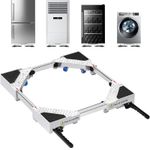 NIUXX Heavy Duty Adjustable Appliance Dolly Height: 5.5cm（2.17 in）, White