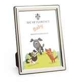 5x3,5”in Hallmarked Solid 925 Sterling Silver Baby Photo Frame 7370/9x13BA*G1*UK