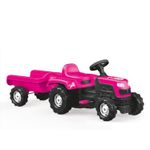 Ride On Tractor for Children, DOLU Pedal Powered Toy Car, Pink
