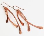 1 Pair Pure Copper Healing Spiral Hook Earrings, Jewelry Spiritual Kriya