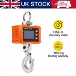 1000KG 2200LBS Heavy Duty Digital Crane Hanging Scale Remote Control LED Display
