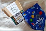 Happy Birthday Dog Blanket, Bandana & Treats Box - Super Soft, Warm and Tasty