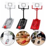 Mini Desktop Basketball Hoop Foldable Office Toy Stress Relief Game 3 Colours