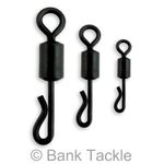 Quick Change Rig Swivels Sizes 8, 11 and 16 Carp Fishing Terminal Tackle Black