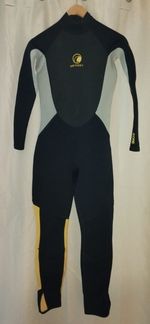 Wetsuit Teenager Size XXL, Odyssey Core, Suit 14+ Black/Grey/Yellow