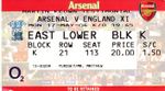 TICKET: Arsenal v England X1 (Martin Keown Testimonial) 2003/2004