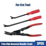 3PCS Trim Clip Removal Pliers Set Car Tool Panel Fascia Dash Upholstery Remover