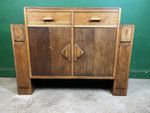 Art Deco 1930/40s Oak Sideboard Buffet Cabinet