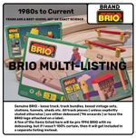 Genuine Brio Track Pieces, Buildings and Small Track Bundles:  Multi-Listing