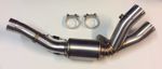 Stainless Exhaust Decat Link Pipe Yamaha MT-10 16-24 For Standard Or 51mm Can