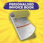 PERSONALISED DUPLICATE  A4 / A5 / A6 INVOICE BOOK - 50 SET - NCR PAD PRINT