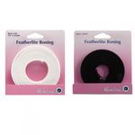 Hemline 2m x 8mm Featherlite Boning Cotton Covered
