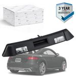 NEW SATIN BLACK REAR TRUNK BOOT HANDLE AND NUMBER PLATE LIGHT FOR AUDI TT UK
