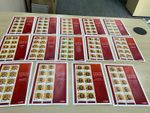Australia 2008 Gold Medal Winners set of 14 sheets mnh lot 2 xx40
