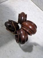 antique curtain pole brackets