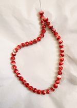 RED ORANGE SPINY OYSTER 9MM ROUND BEADS - 15.75" Strand - 5745E