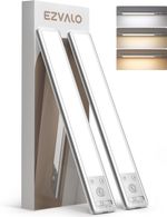 EZVALO Under Cabinet Kitchen Lights, 3 Color Dimmable 62 LED Motion Sensor