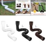 Rain Gutter Downspout Extensions Down Spout Extendable Downspout Extender