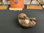 Vintage ARTESANIA RINCONADA Sea Otter Figurine #67 Uruguay 1977 9cm Signed