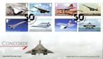 2026 GB CONCORDE 50 YEARS 1st Commercial Flight STAMP FDC HEATHROW 21.01.26