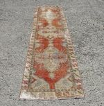 Turkish Rug, Vintage Rug, Oushak Rug, Oriental Rug, Hallway Rug,
