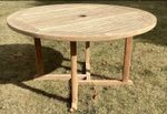 Barlow Tyrie Heavy Teak  130cm  Balmoral Table Garden Patio - 2 Available