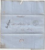 1858 RARE CROWN/PAID CDS EDINBURGH (M1022) OHMS LETTER J McKELVIE JOHN STEWART