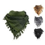 100% Soft Cotton Shemagh Scarf Arab Keffiyeh Military Desert Head Neck Wrap mask