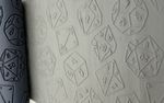 D20 Polyhedral Dice Emboss Texture Roller | Clay | Pottery | Baking | RPG (43B)