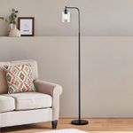 Retro Tall Floor Lamp Standard Reading Light Living Room Light with Lampshade UK